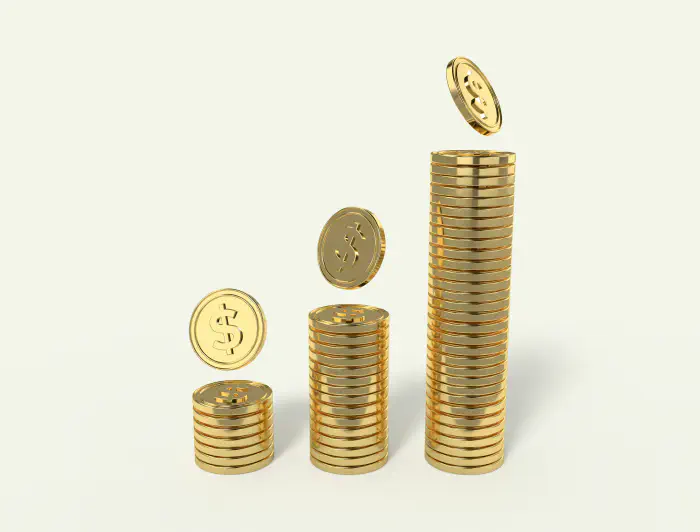 stacked coins